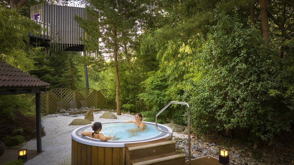 Aquasana sherwood Drone Treetop Sauna Hot Springs SF 1
