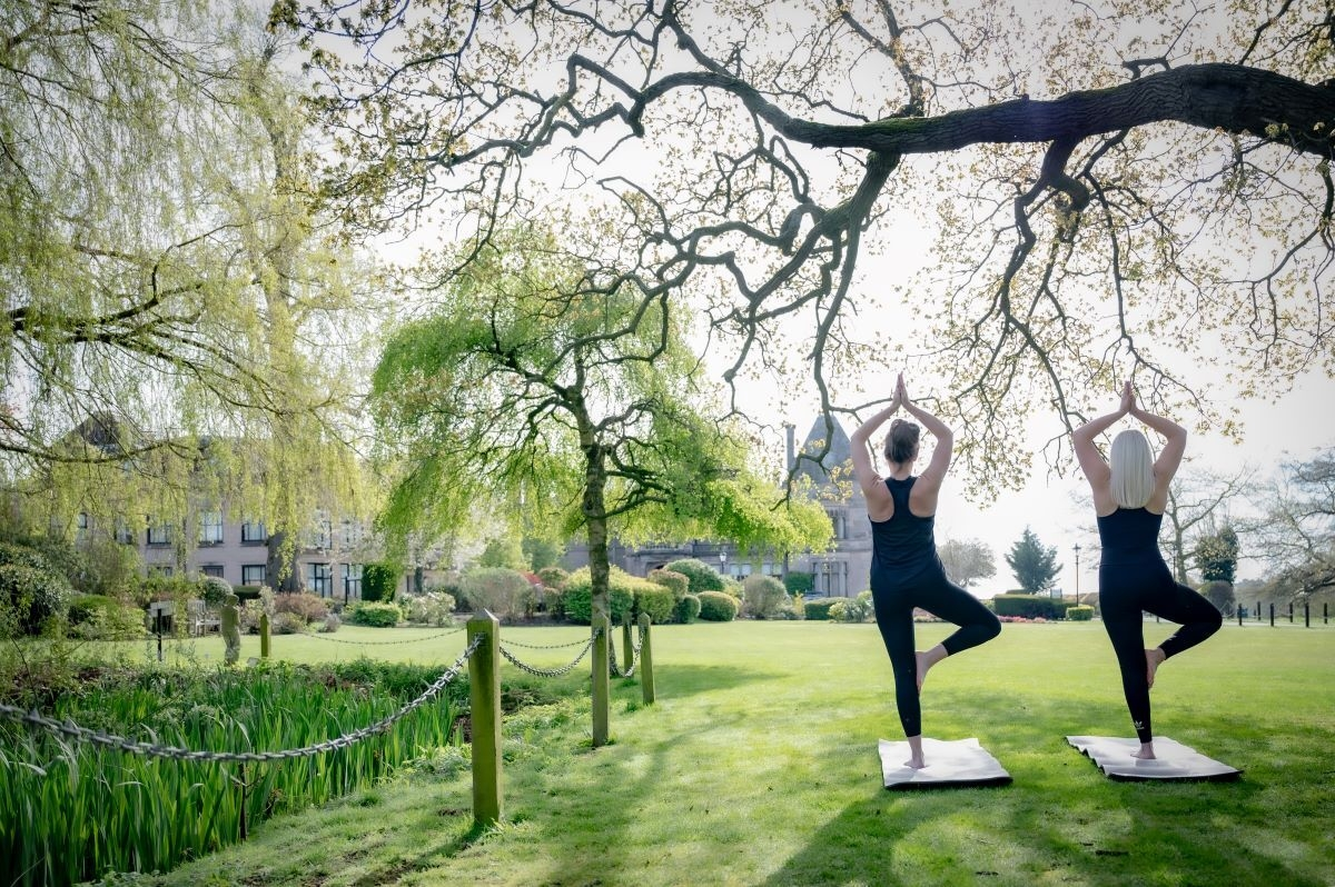 Rookery Yoga on the lawn