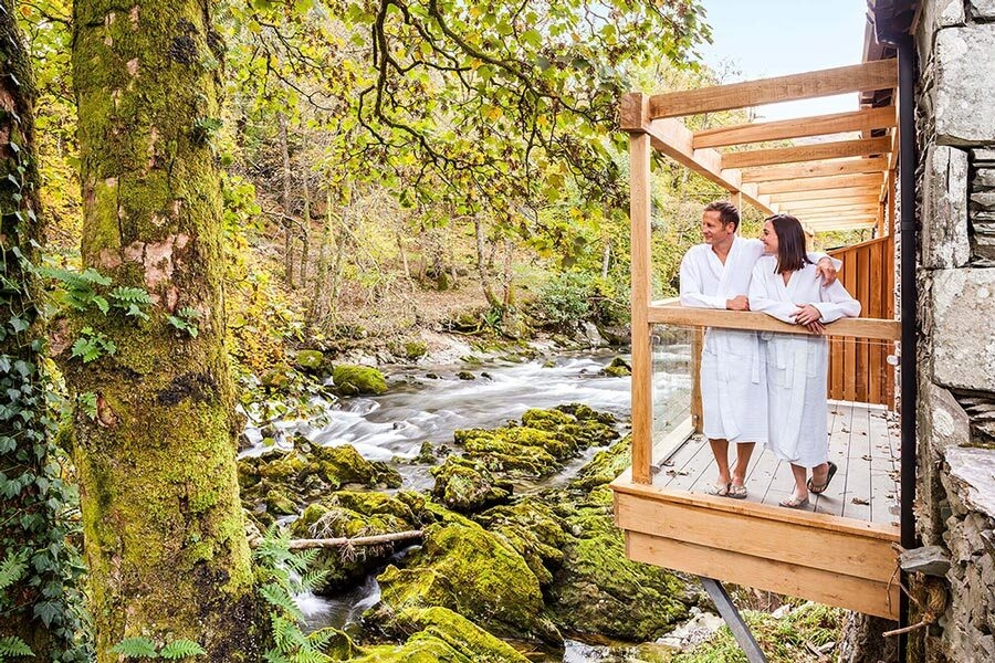 The langdale hotel spa waterside room couple
