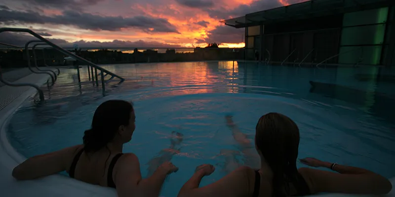 Thermae Spa sunset