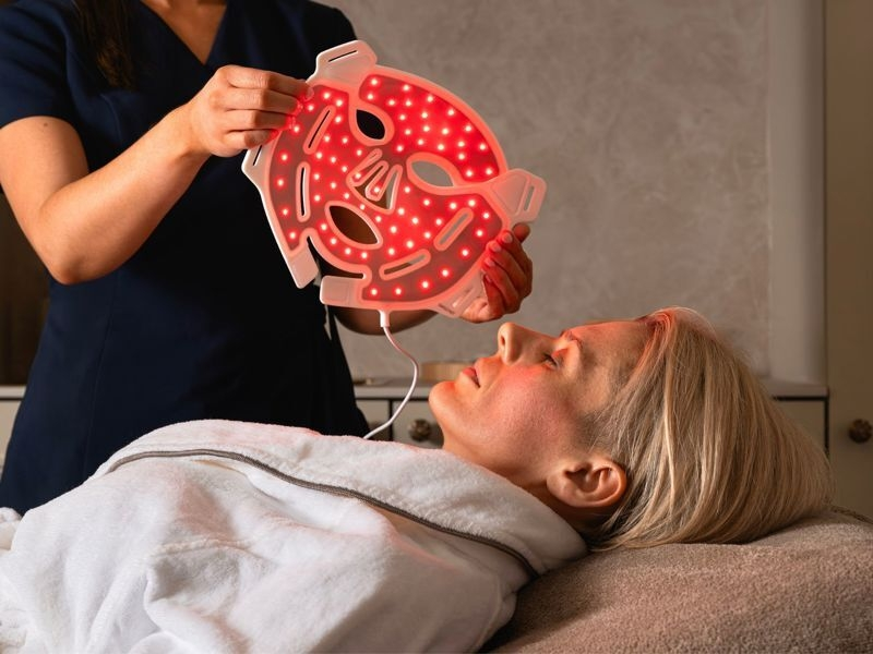 Francis hotel bath spa facial with led mask