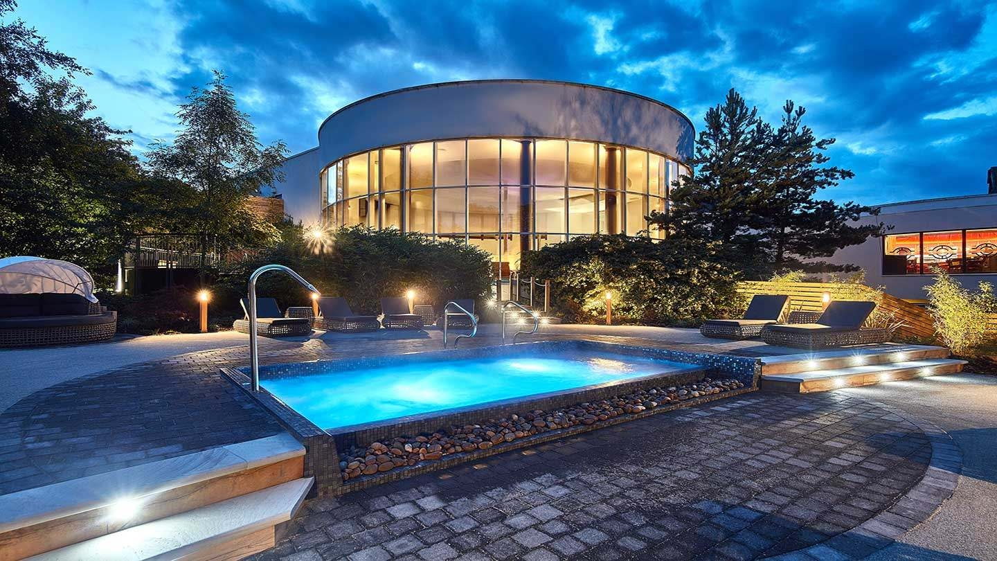 Seaham Hall at night