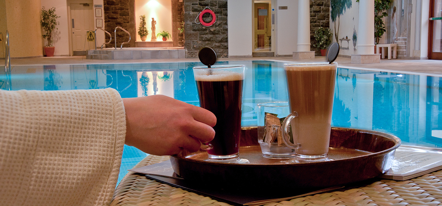 Coffee by the pool