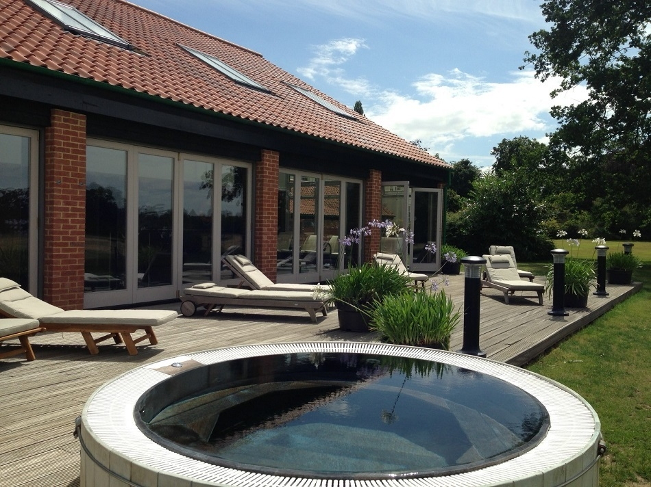 Congham Hall Hotel Decking and Sunloungers