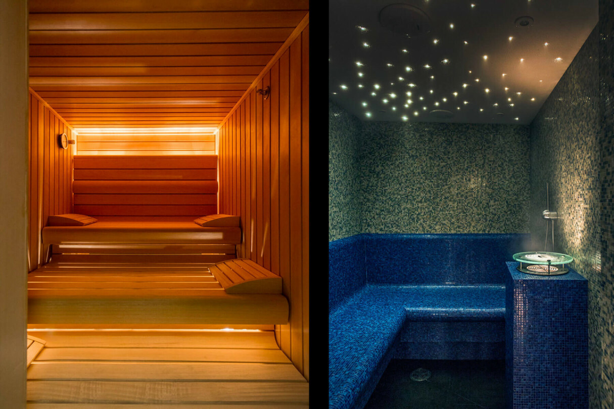 Mandarin oriental sauna steam room